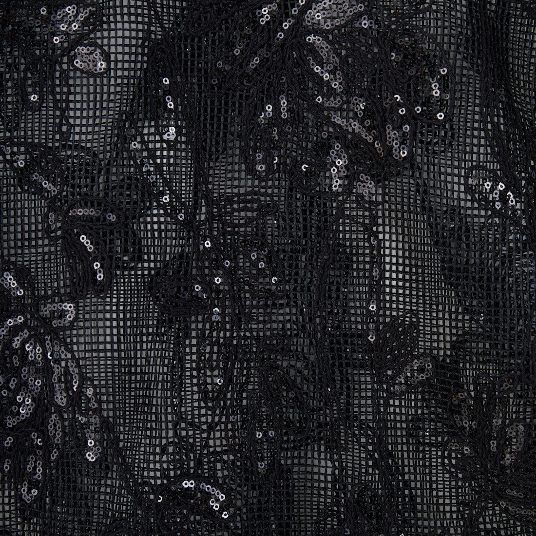 TORRAZZO DONNA [トラッゾドンナ] ボタニカルスパンコール ドルマンブラウス [6260-375] 19 BLACK