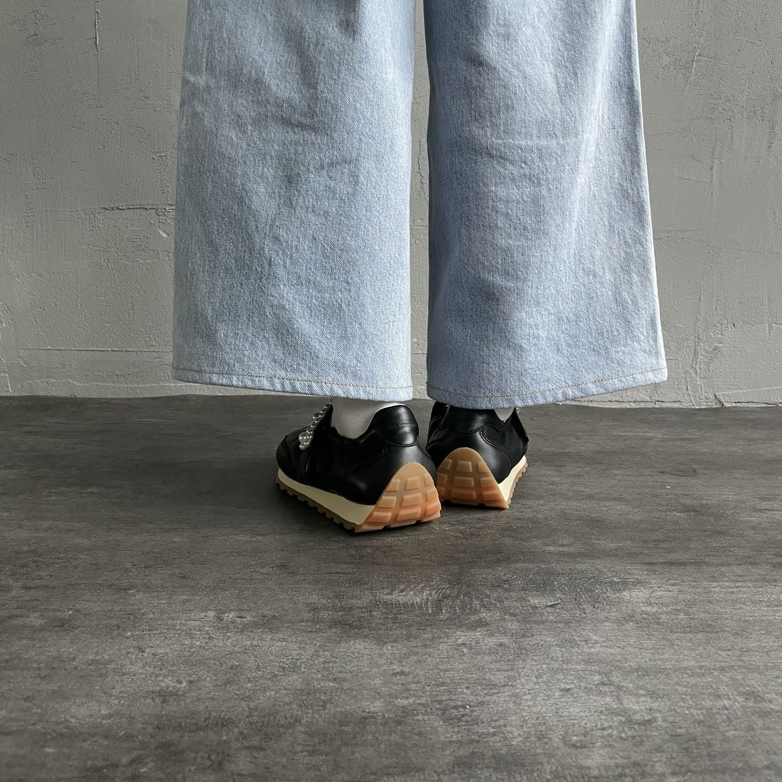 FOOT INDUSTRY [フットインダストリー] パールメリージェーンシューズ [AWC010] 001 ANTHRA