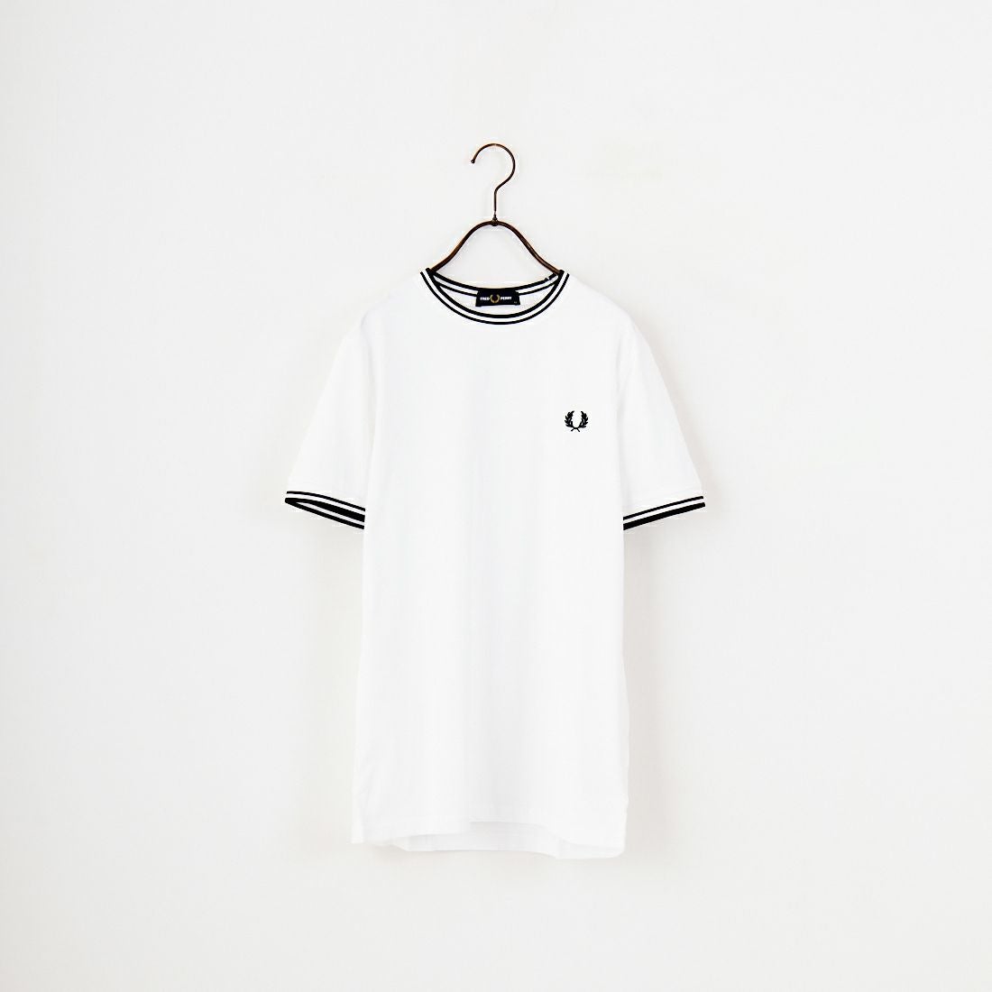 FRED PERRY [フレッドペリー] ツインティップTシャツ [M1588] 100 WHITE