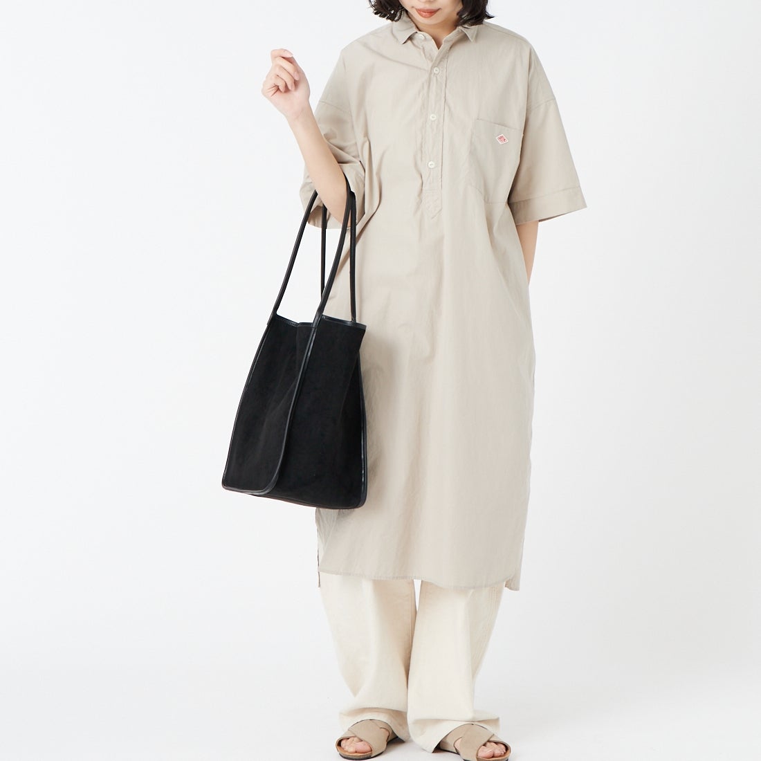 iommi [イオミ] パイピングトートバッグ [ZH-51008] BLACK