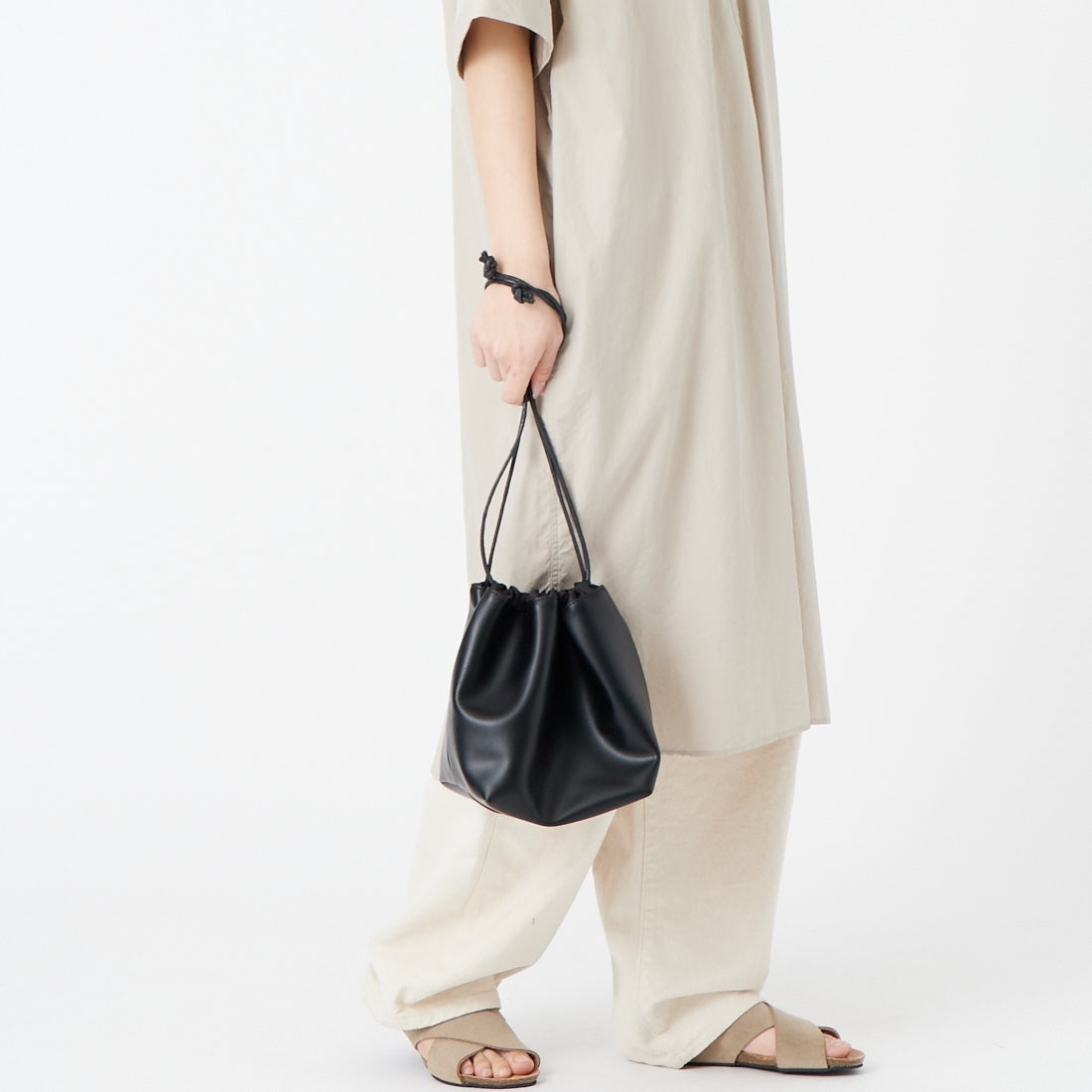 iommi [イオミ] パイピングトートバッグ [ZH-51008] BLACK