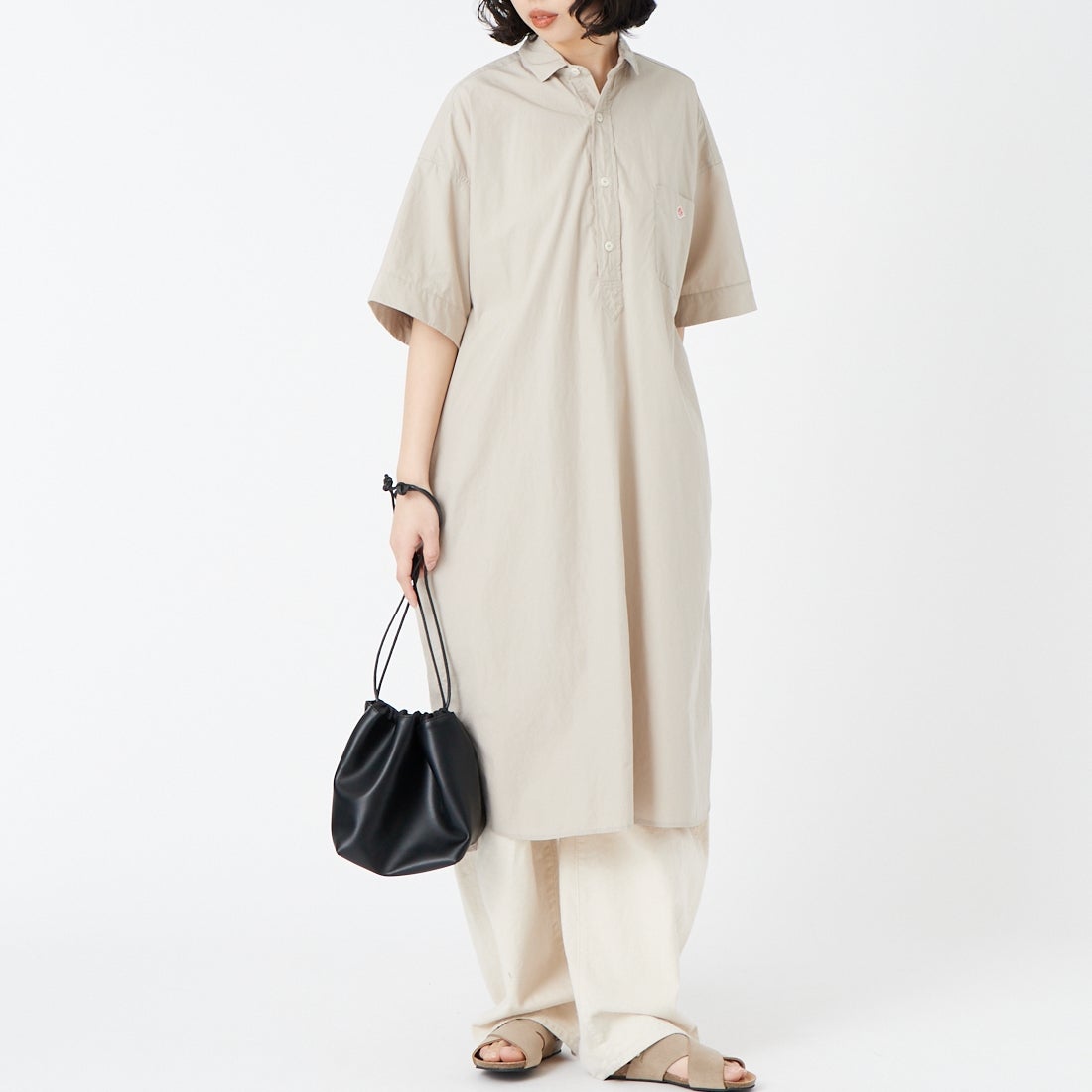 iommi [イオミ] パイピングトートバッグ [ZH-51008] BLACK