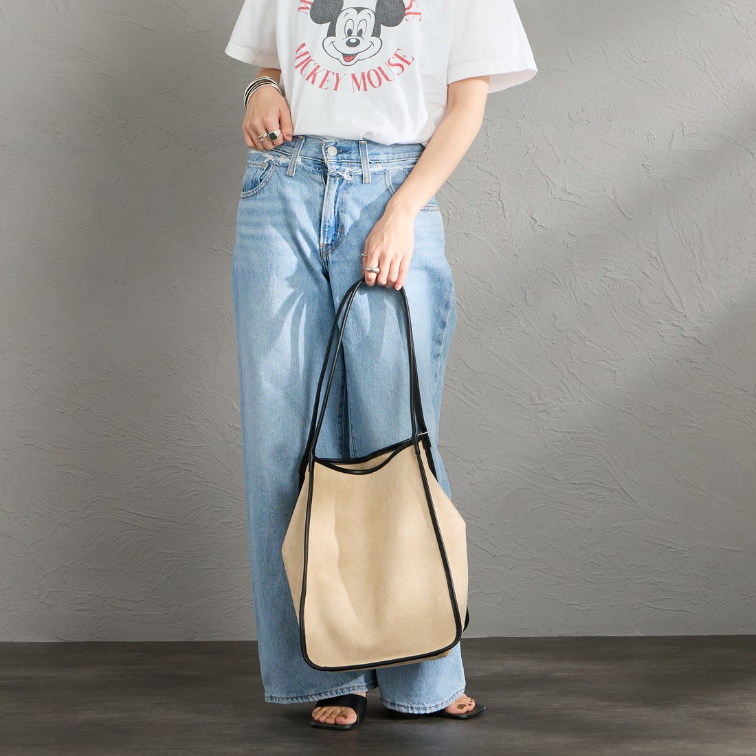 iommi [イオミ] パイピングトートバッグ [ZH-51008] BEIGE