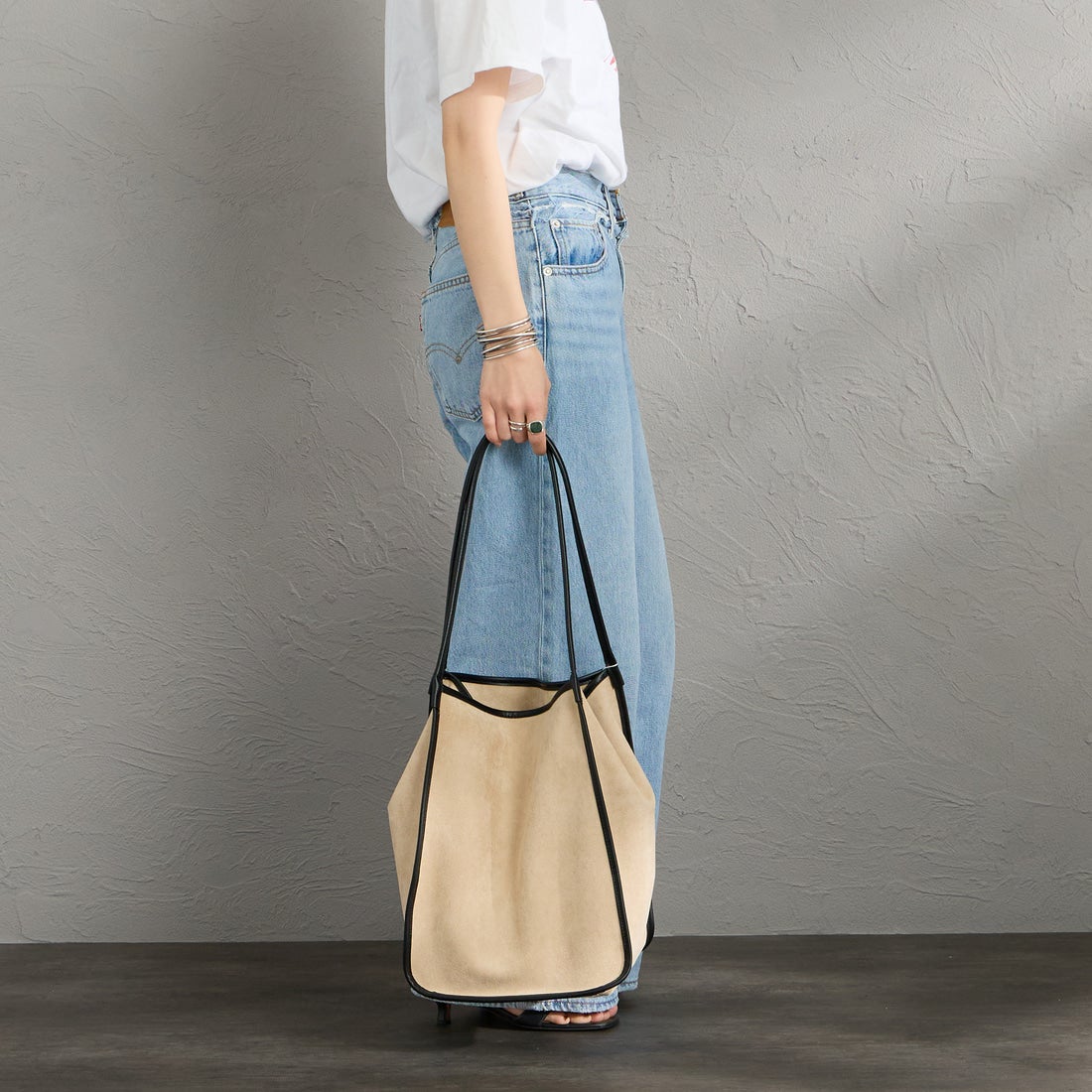 iommi [イオミ] パイピングトートバッグ [ZH-51008] BEIGE