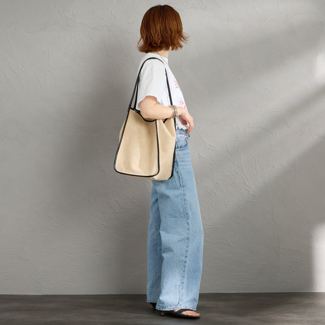 iommi [イオミ] パイピングトートバッグ [ZH-51008] BEIGE