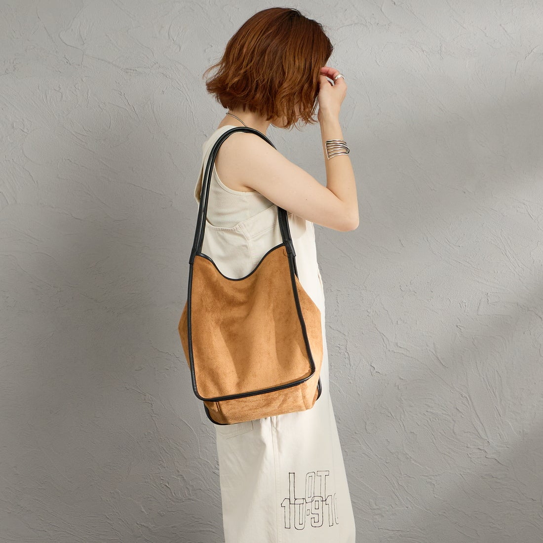 iommi [イオミ] パイピングトートバッグ [ZH-51008] BROWN