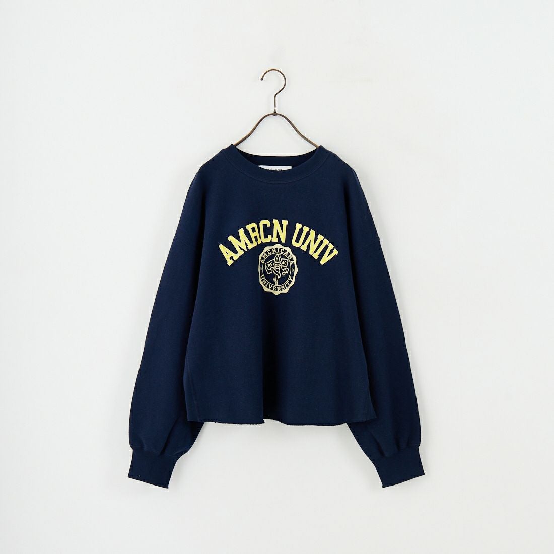 Americana × JEANS FACTORY [アメリカーナ × ジーンズファクトリー] 別注 カレッジプリント カットオフスウェット [BRF-736A-1-JF] ﾈｲﾋﾞｰ