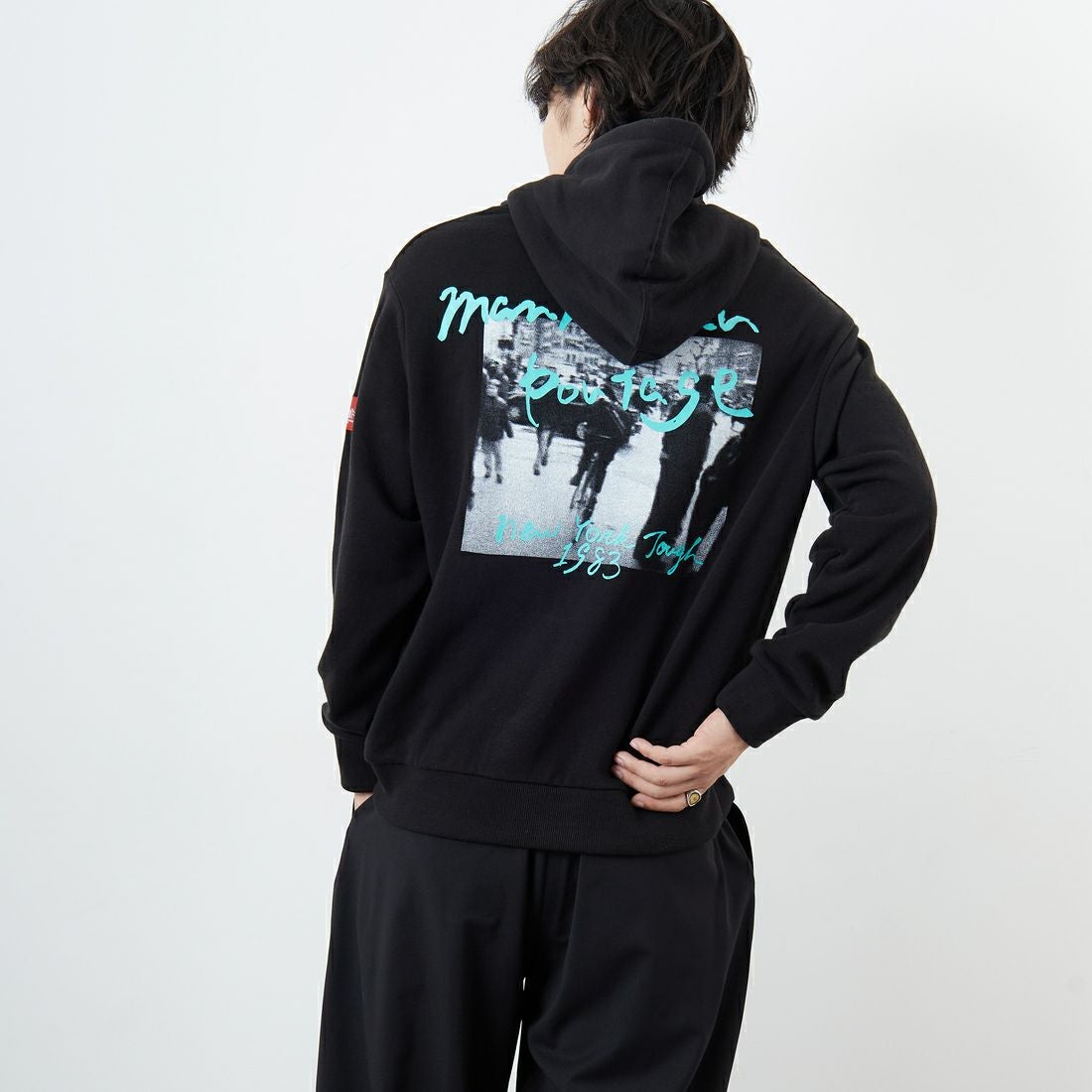 BLACK&&モデル身長：179cm 着用サイズ：M&&