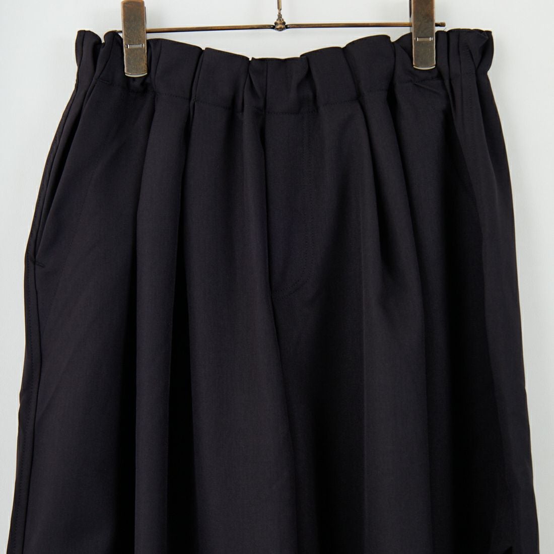 mizuiro ind [ミズイロインド] ワイドカーゴパンツ [1-260016A] 99 BLACK