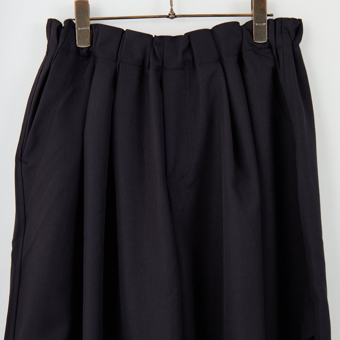 mizuiro ind [ミズイロインド] ワイドカーゴパンツ [1-260016A] 99 BLACK