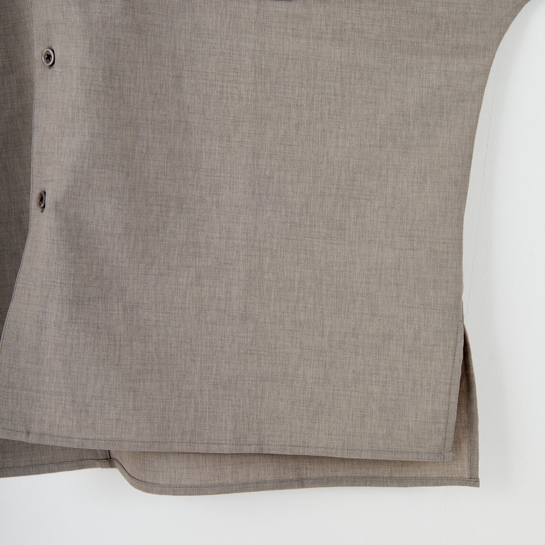 SLICK [スリック] リネンライクポプリンバンドカラーシャツ [5220111] 740 GRAY