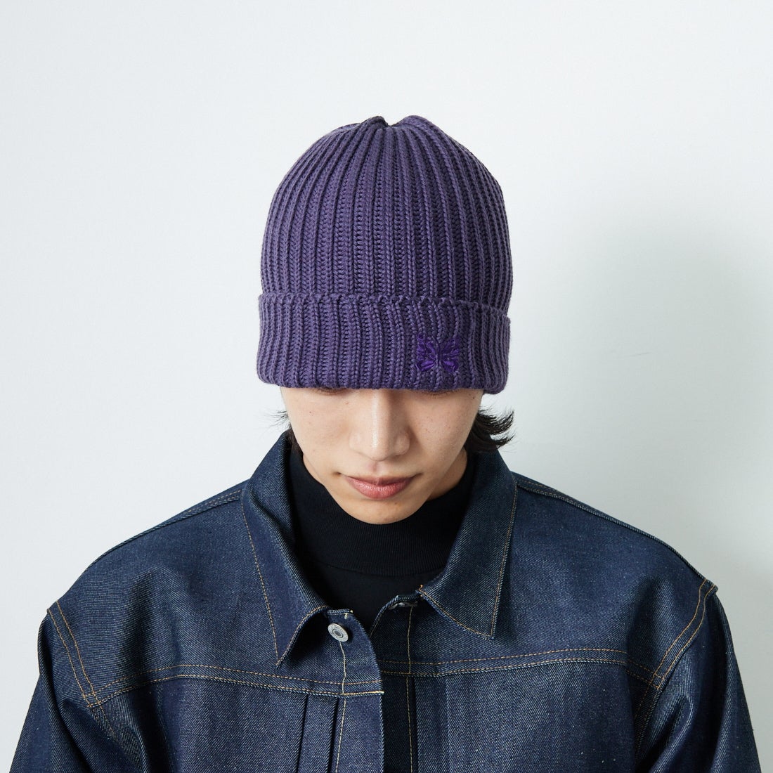 Needles [ニードルズ] メリノウールワッチキャップ [RW056] C PURPLE