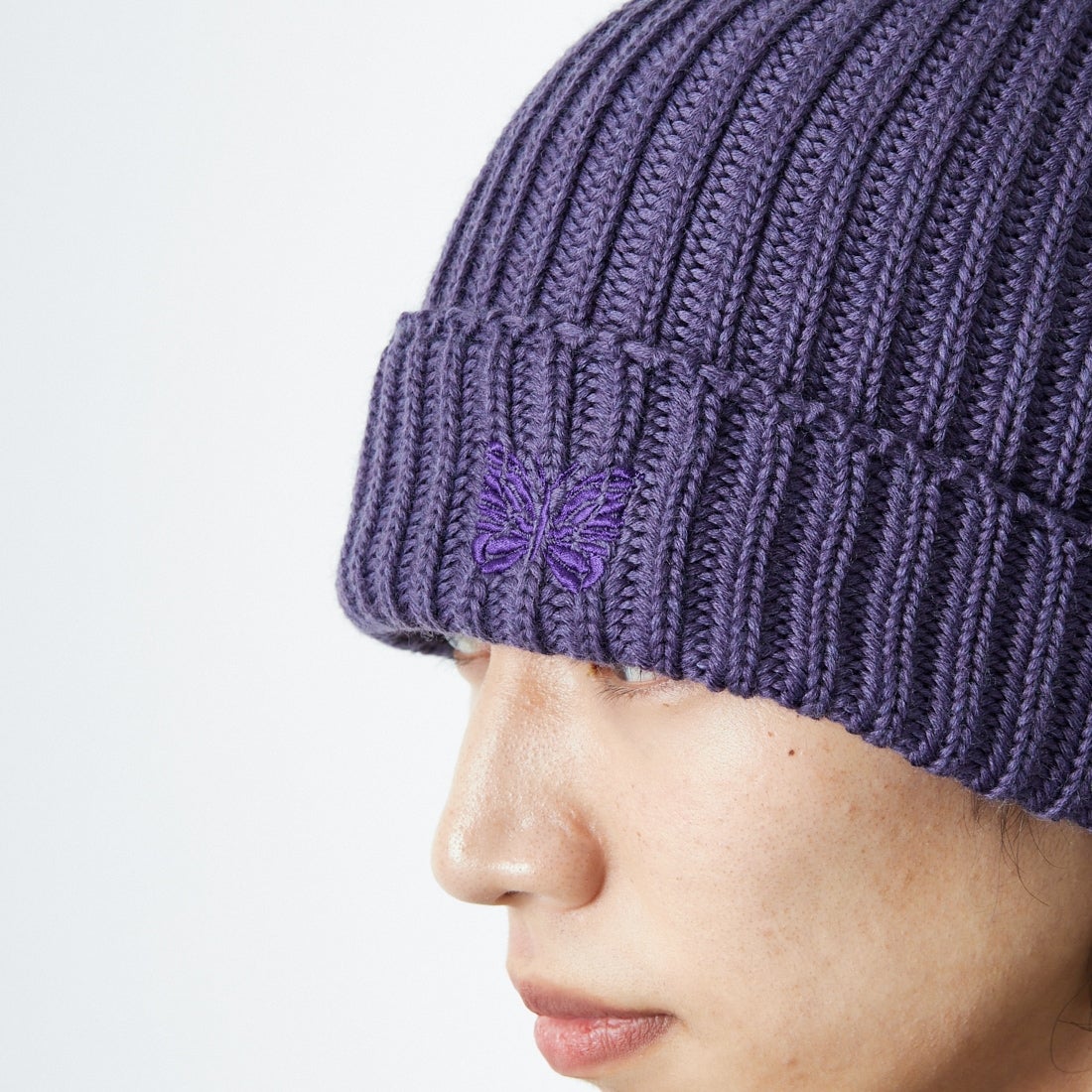 Needles [ニードルズ] メリノウールワッチキャップ [RW056] C PURPLE