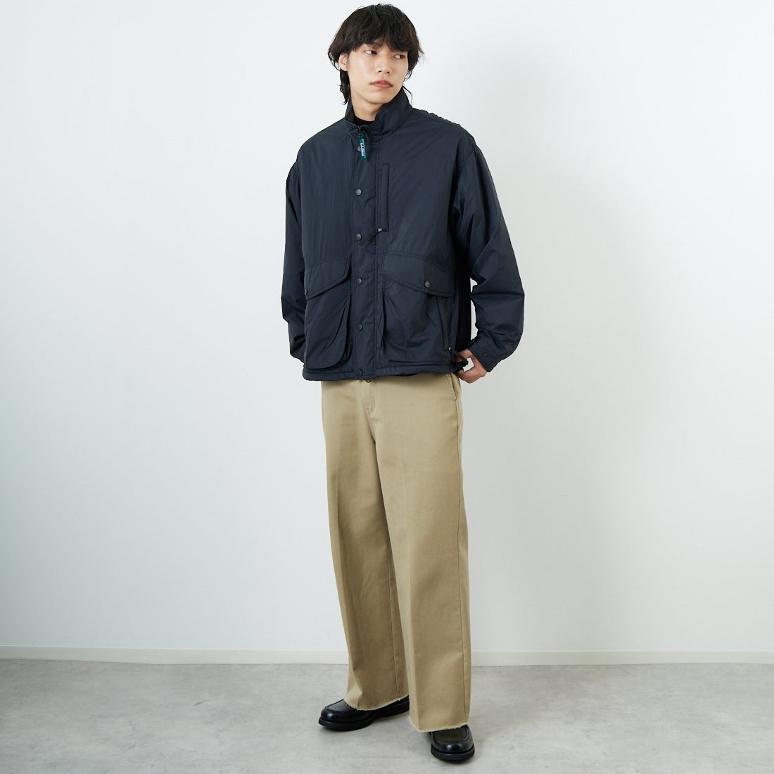L.L.BEAN [エルエルビーン] Bean's ウィンディリッジ インサレーションジャケット [5575-2041] 48 NIGHT &&モデル身長：179cm 着用サイズ：L&&