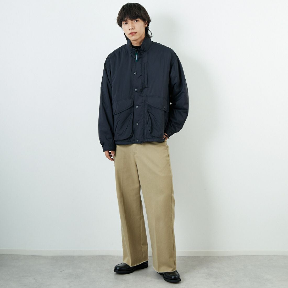 L.L.BEAN [エルエルビーン] Bean's ウィンディリッジ インサレーションジャケット [5575-2041] 48 NIGHT &&モデル身長：179cm 着用サイズ：L&&