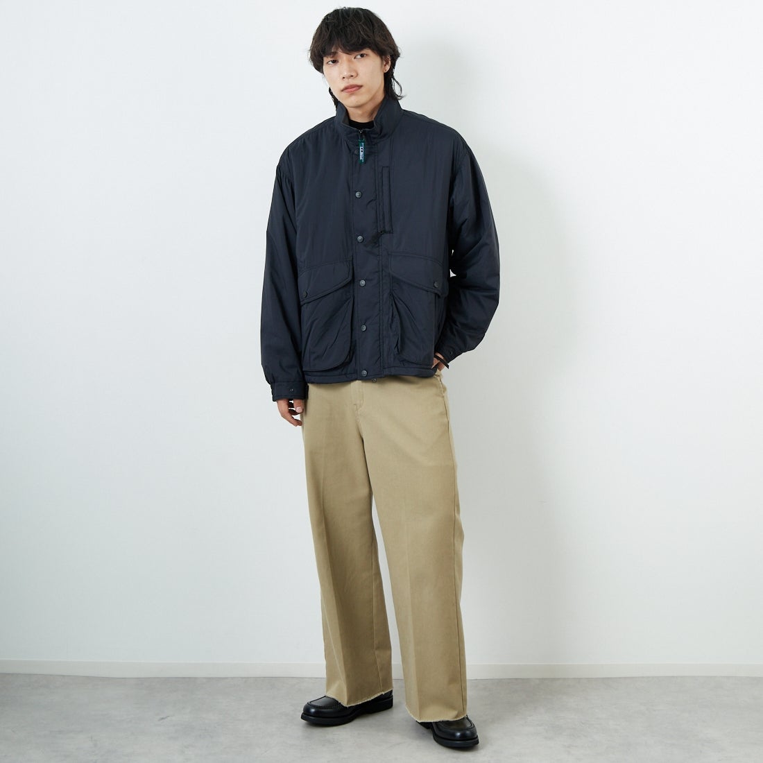 L.L.BEAN [エルエルビーン] Bean's ウィンディリッジ インサレーションジャケット [5575-2041] 48 NIGHT &&モデル身長：179cm 着用サイズ：L&&