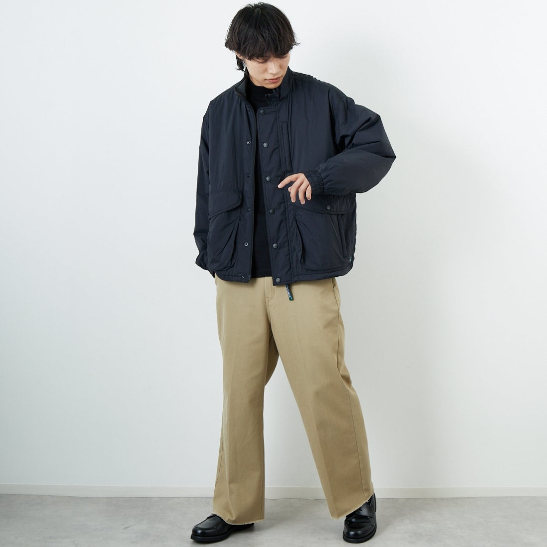 L.L.BEAN [エルエルビーン] Bean's ウィンディリッジ インサレーションジャケット [5575-2041] 48 NIGHT &&モデル身長：179cm 着用サイズ：L&&