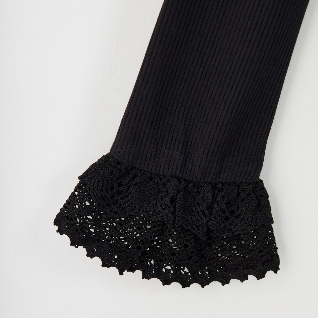 RhodolirioN [ロドリリオン] リブレースカフブルオーバーTシャツ [RV1096] C BLACK