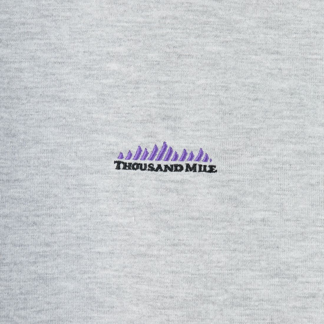 THOUSAND MILE [サウザンド マイル] ワンポイント刺繍ロゴ ロングスリーブTシャツ [TM252TC00280] 15 MD.GRY
