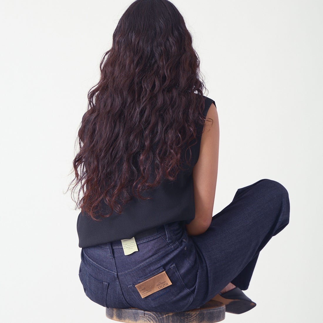 YANUK [ヤヌーク] ワイドストレート LILITH [57153077] OWI &&モデル身長：162cm 着用サイズ：24&&