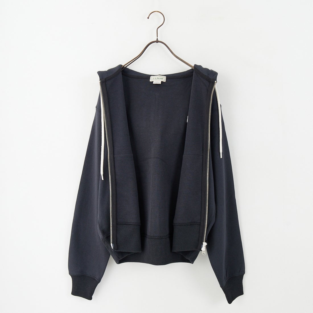 L.L.BEAN [エルエルビーン] PORTAGE フルジップフーデッドスウェット [5475-1135] 48 DK.CHAR