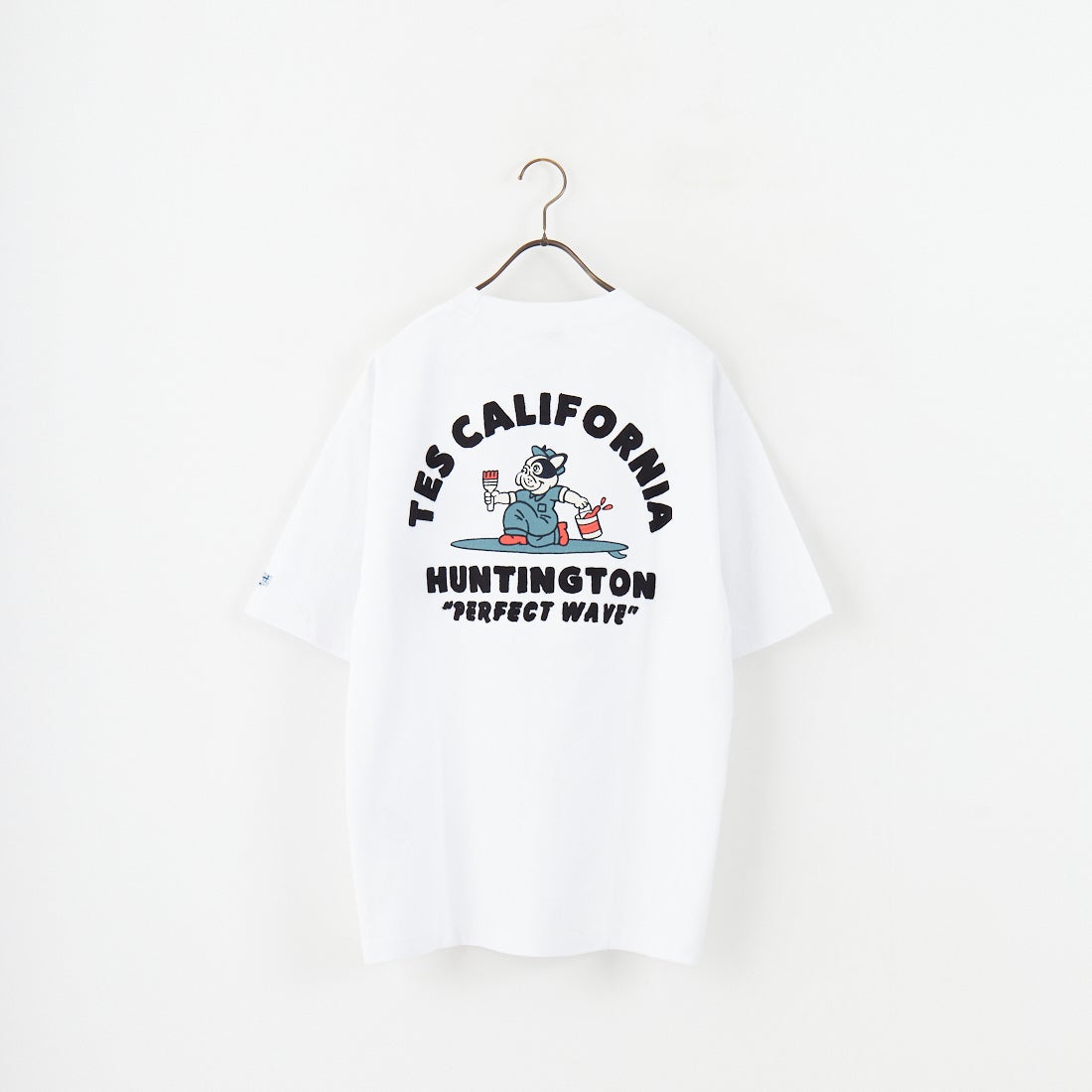The Endless Summer [エンドレスサマー] ペインターサーファー刺繍Tシャツ [C-25574328] 07 WHITE