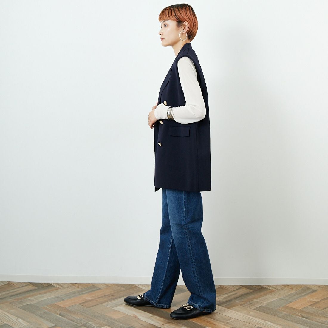 TORRAZZO DONNA [トラッゾドンナ] ミラノリブニットベスト [6260-410