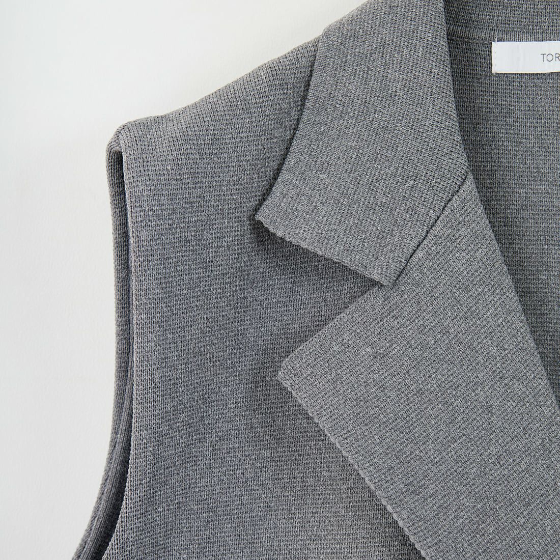 TORRAZZO DONNA [トラッゾドンナ] ミラノリブニットベスト [6260-410] 13 GRAY