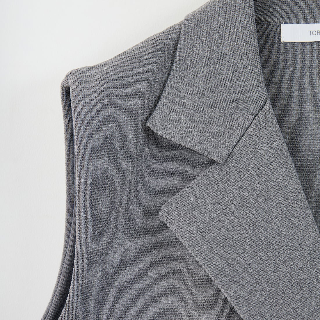 TORRAZZO DONNA [トラッゾドンナ] ミラノリブニットベスト [6260-410] 13 GRAY