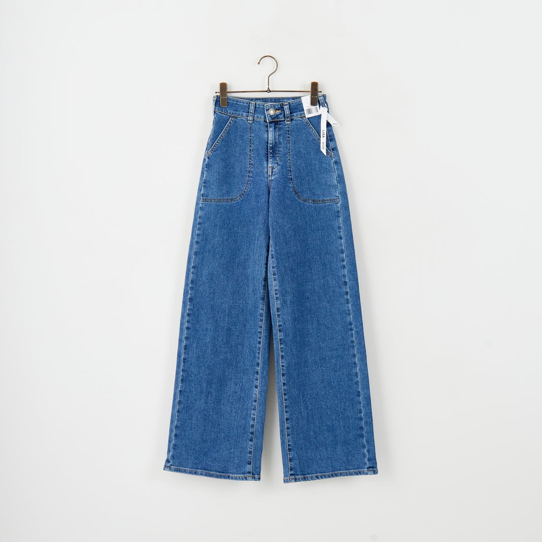 SOMETHING [サムシング] LISA レースアップワイドデニム [SEA580] 98 L.BLUE