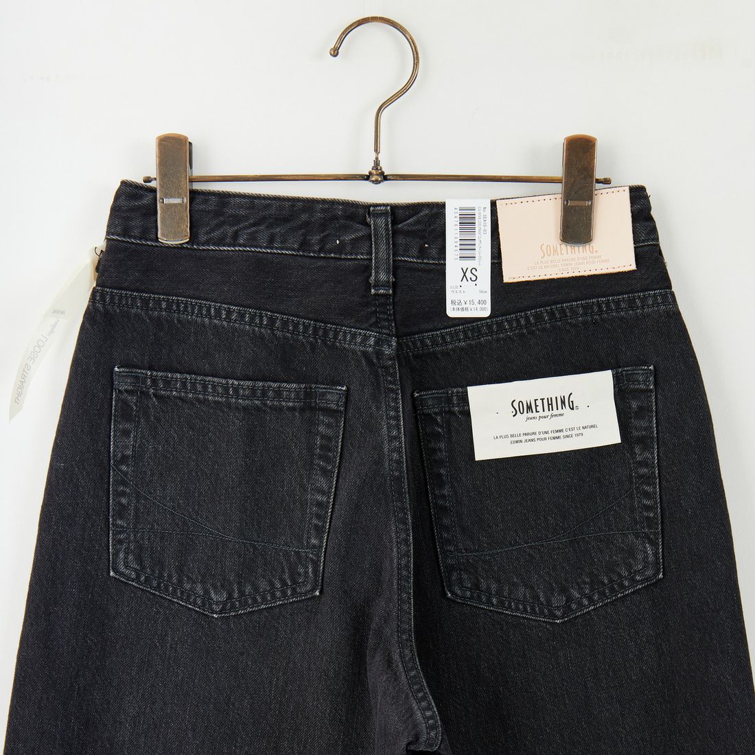 SOMETHING [サムシング] ELSA ヴィンテージルーズストレートデニム [SEA15] 83 BLACK