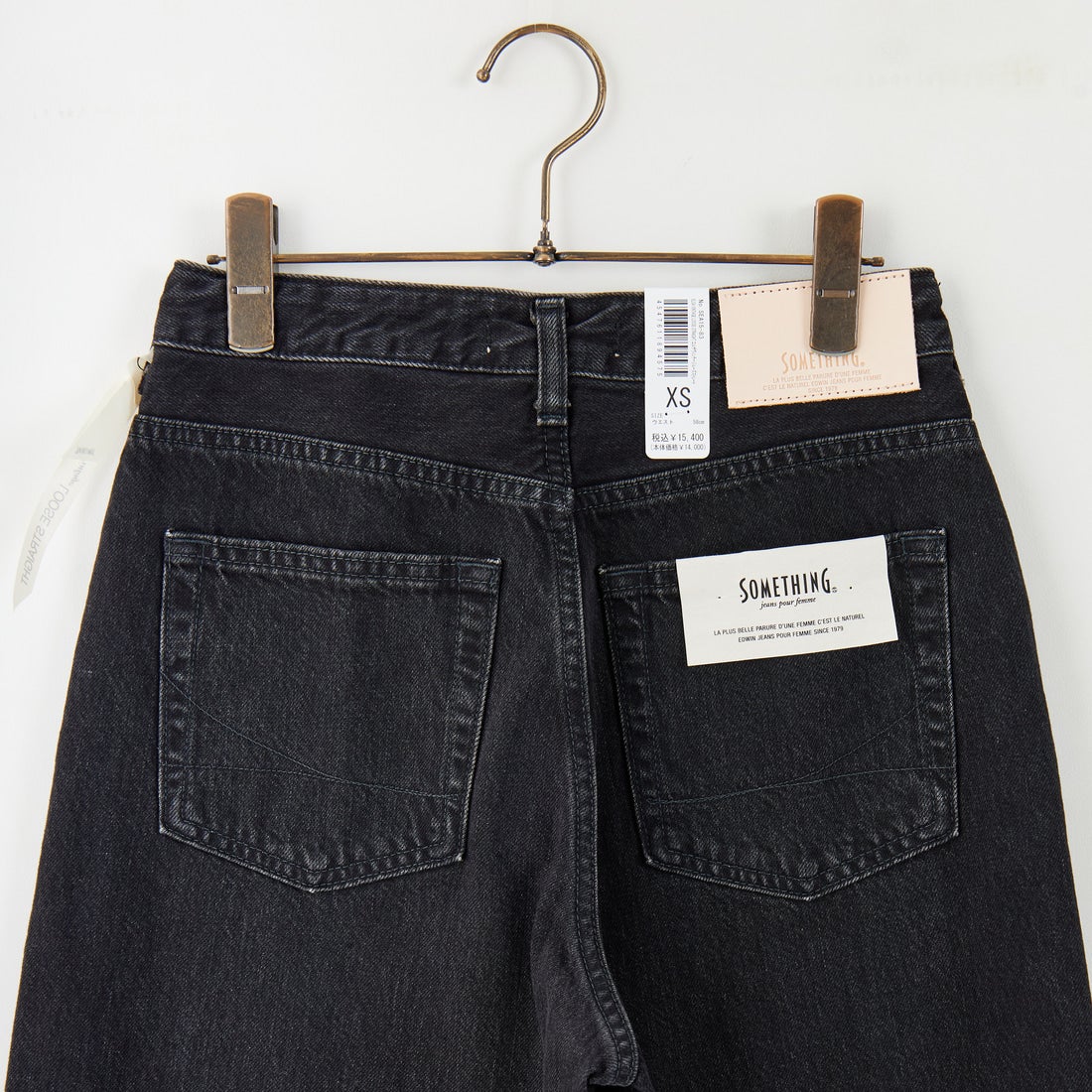 SOMETHING [サムシング] ELSA ヴィンテージルーズストレートデニム [SEA15] 83 BLACK