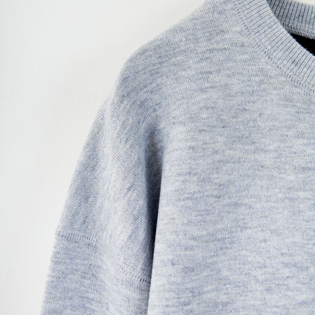 Americana × JEANS FACTORY [アメリカーナ × ジーンズファクトリー] 別注 ショート丈 バックロゴ スウェットライクニット [ASO-C-003-1-JF] ｸﾞﾚｰ