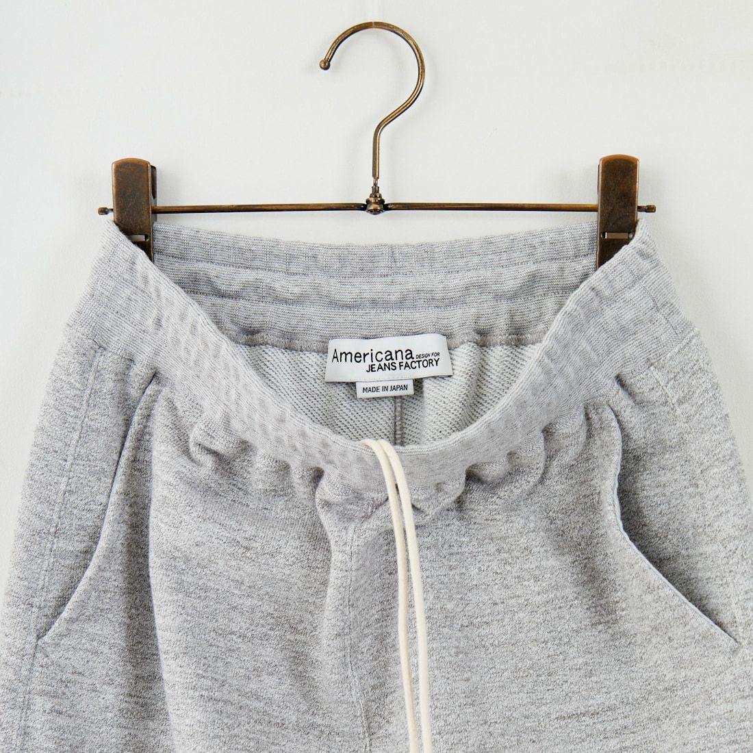 Americana × JEANS FACTORY [アメリカーナ × ジーンズファクトリー] 別注 ロゴプリント スウェットパンツ [BRF-788A-2-JF] ﾓｸｸﾞﾚｰ
