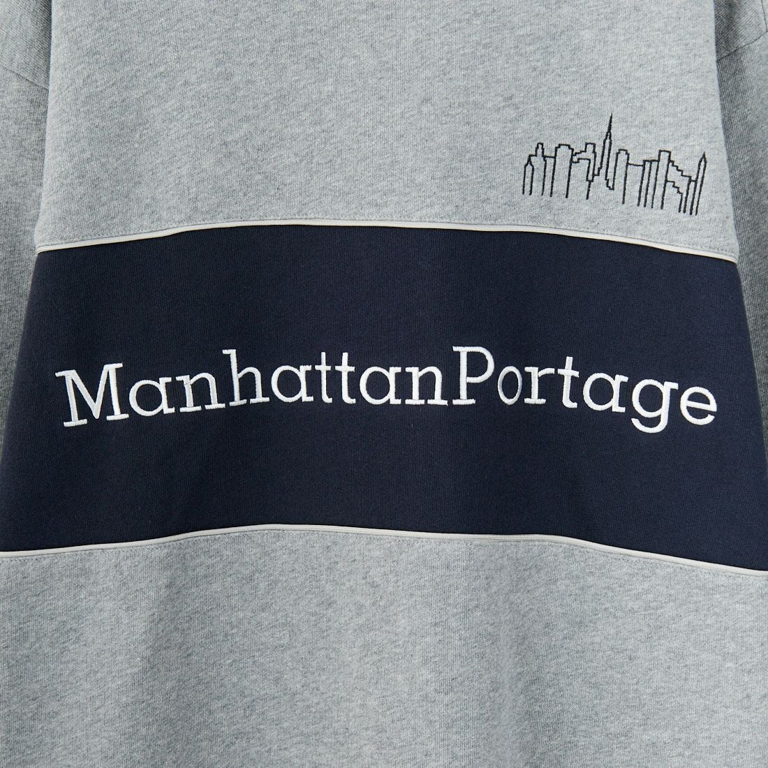 MANHATTAN PORTAGE [マンハッタンポーテージ] 別注 バック切替デザイン クルーネックスウェット [25FWMP-IN72-JF] H.GRAY