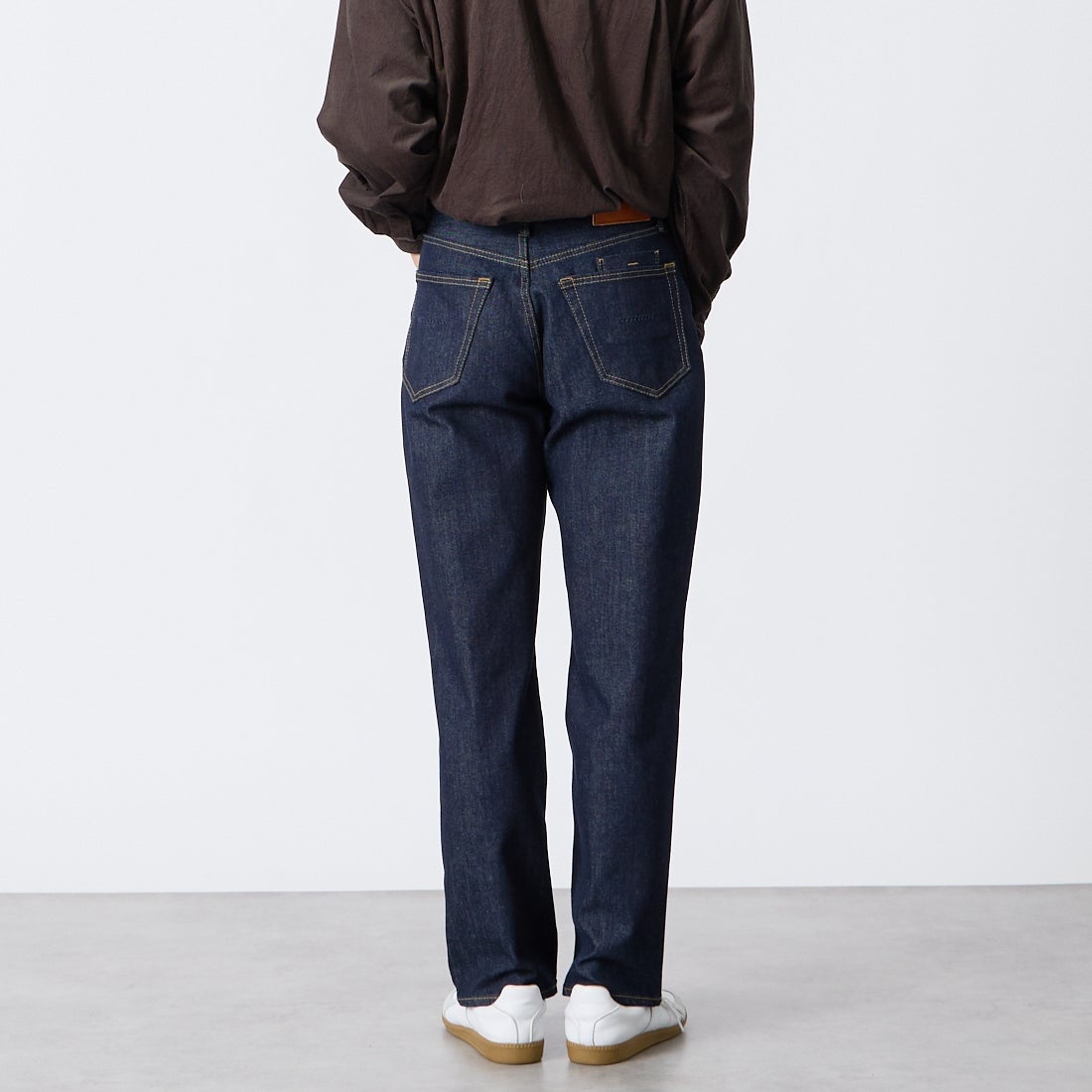 YANUK [ヤヌーク] PREMIUM2 ワイドストレート Roomy [57253040] POW &&モデル身長：175cm 着用サイズ：S&&