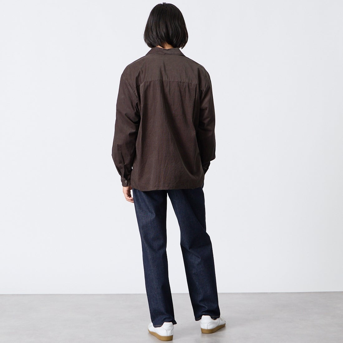 YANUK [ヤヌーク] PREMIUM2 ワイドストレート Roomy [57253040] POW &&モデル身長：175cm 着用サイズ：S&&