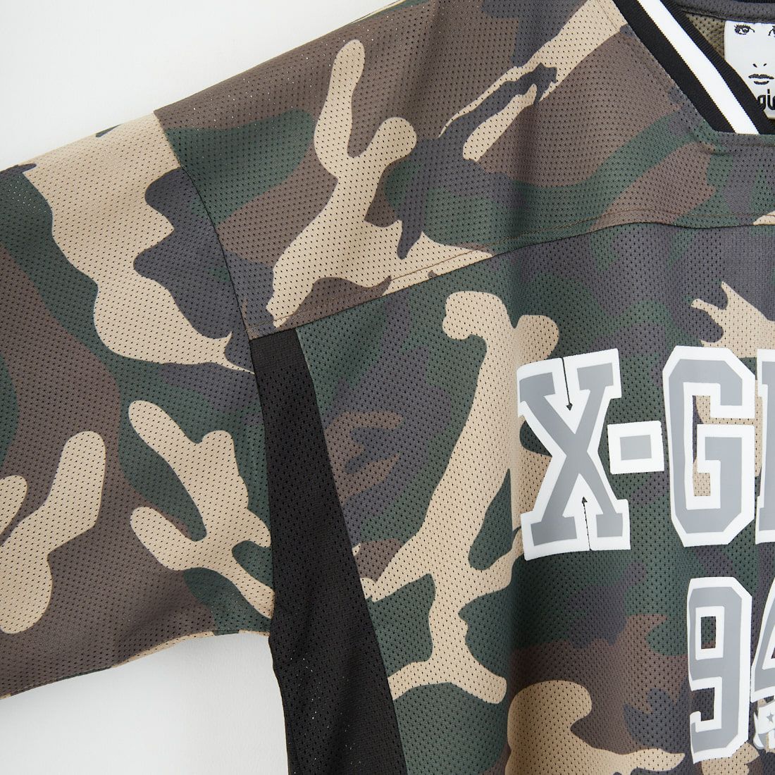 X-girl [エックスガール] フットボールメッシュTシャツワンピース [105253041001] CAMO