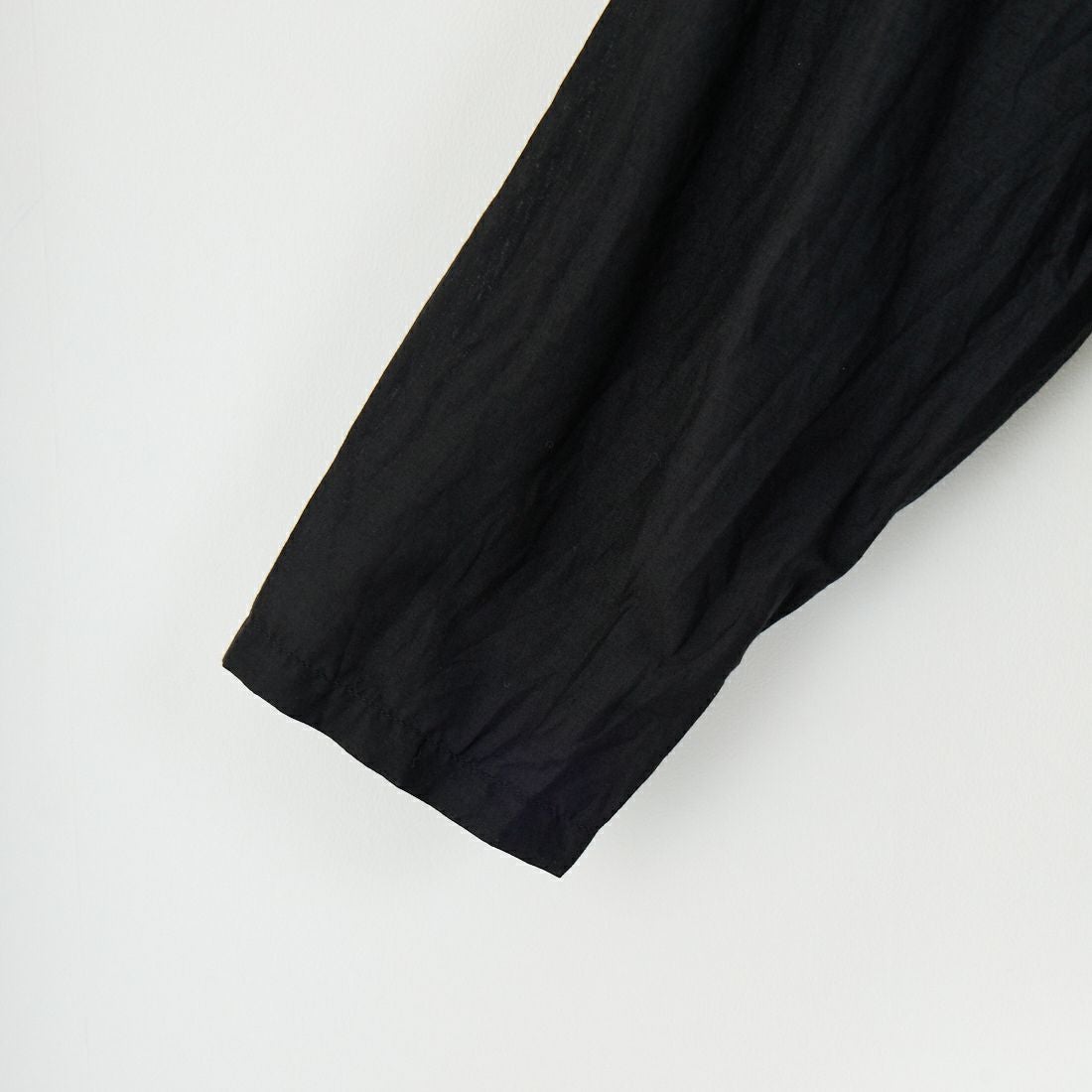 mizuiro ind [ミズイロインド] レーススタンドカラーワイドシャツ [1-239005] 99 BLACK