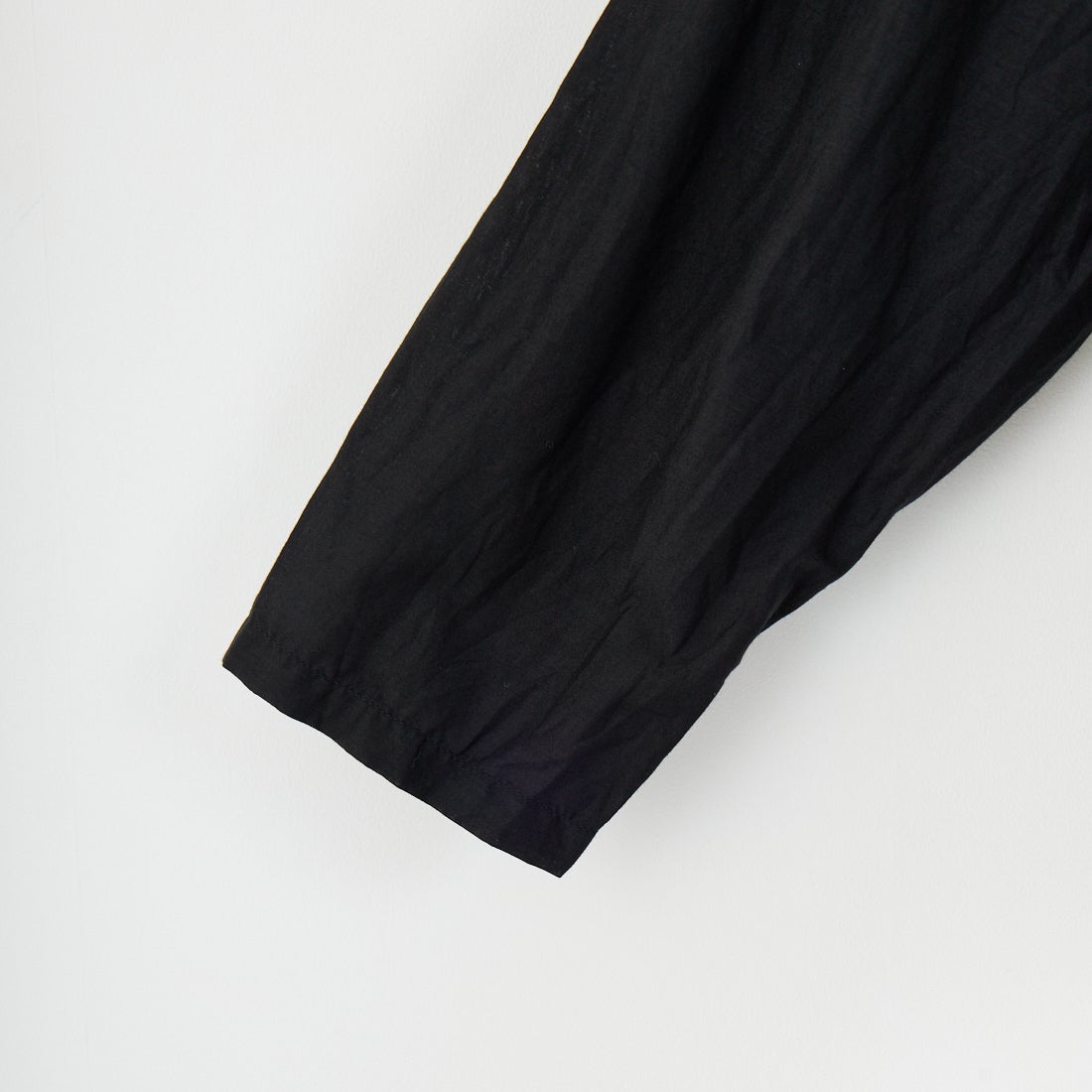 mizuiro ind [ミズイロインド] レーススタンドカラーワイドシャツ [1-239005] 99 BLACK