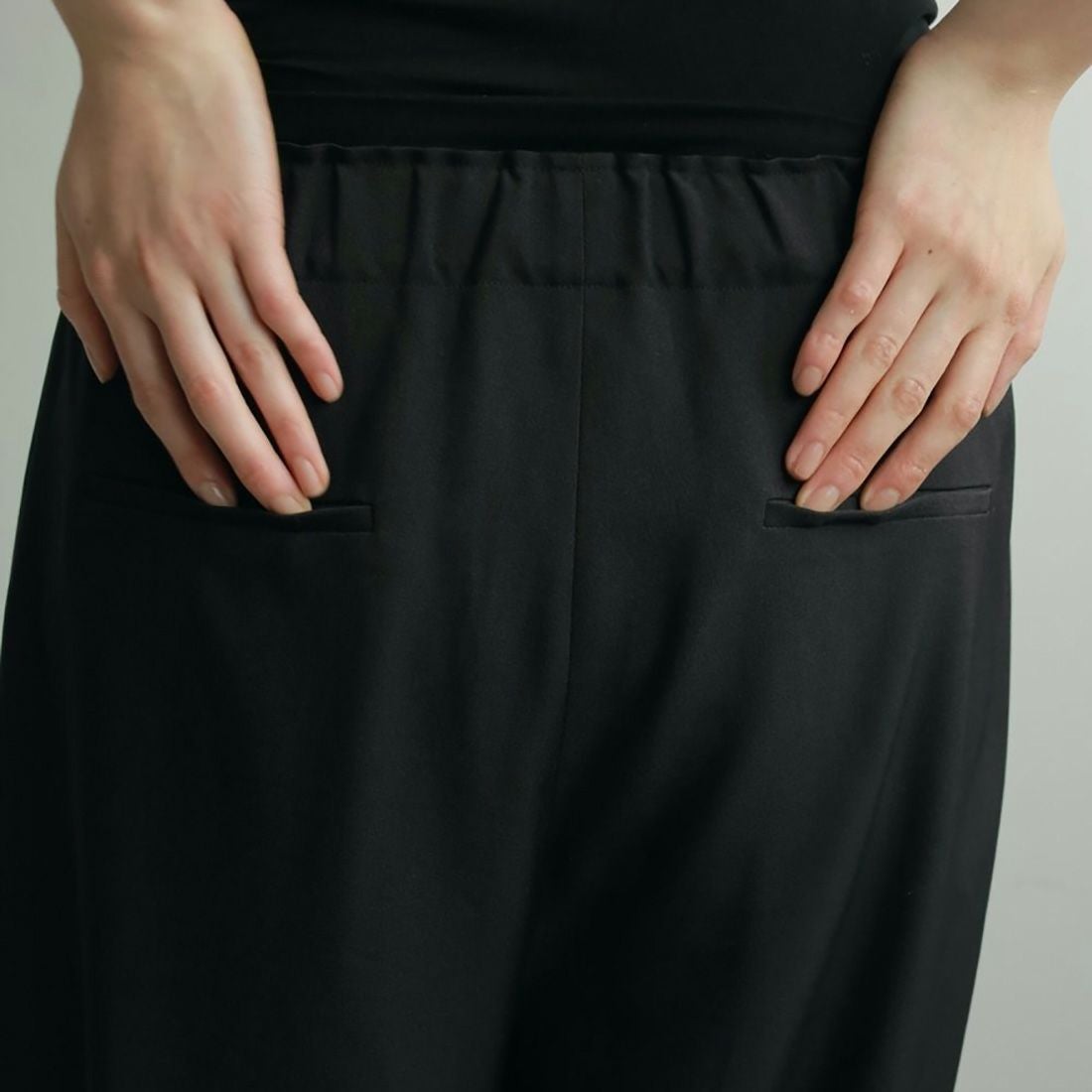 anuke [アンヌーク] ピンタックワイドパンツ [62520730] BLK