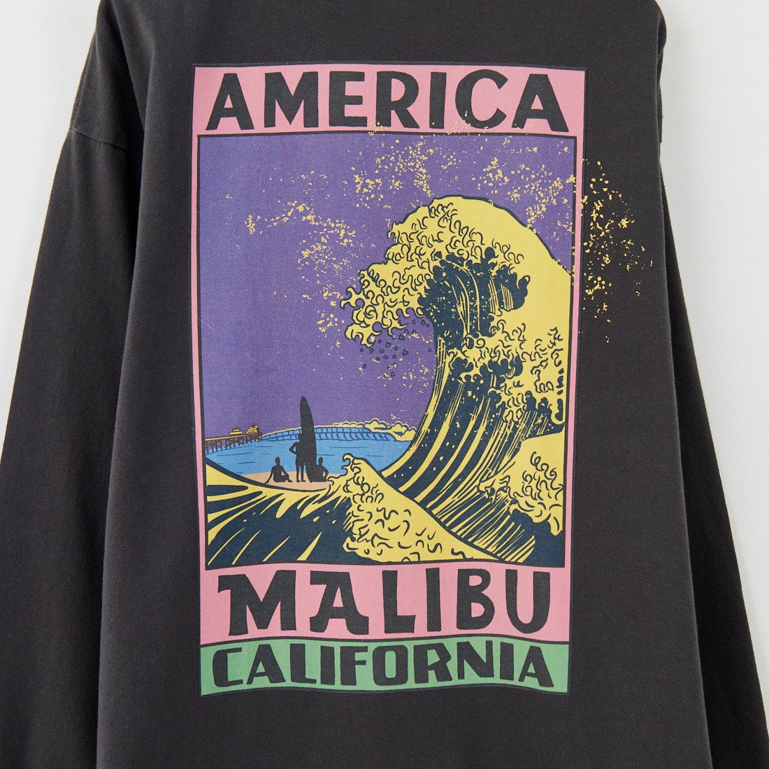 ILL ONE EIGHTY [イル ワンエイティ] アメリカンウェーブ ロングスリーブTシャツ [ILL252-02B] BLACK
