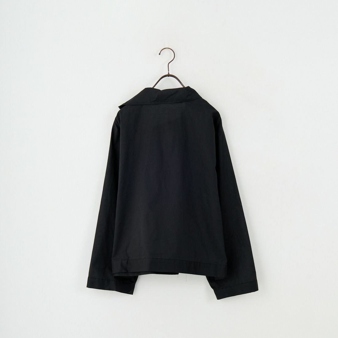 mizuiro ind [ミズイロインド] リブハイネックカラープルオーバー [3-230105] 99 BLACK