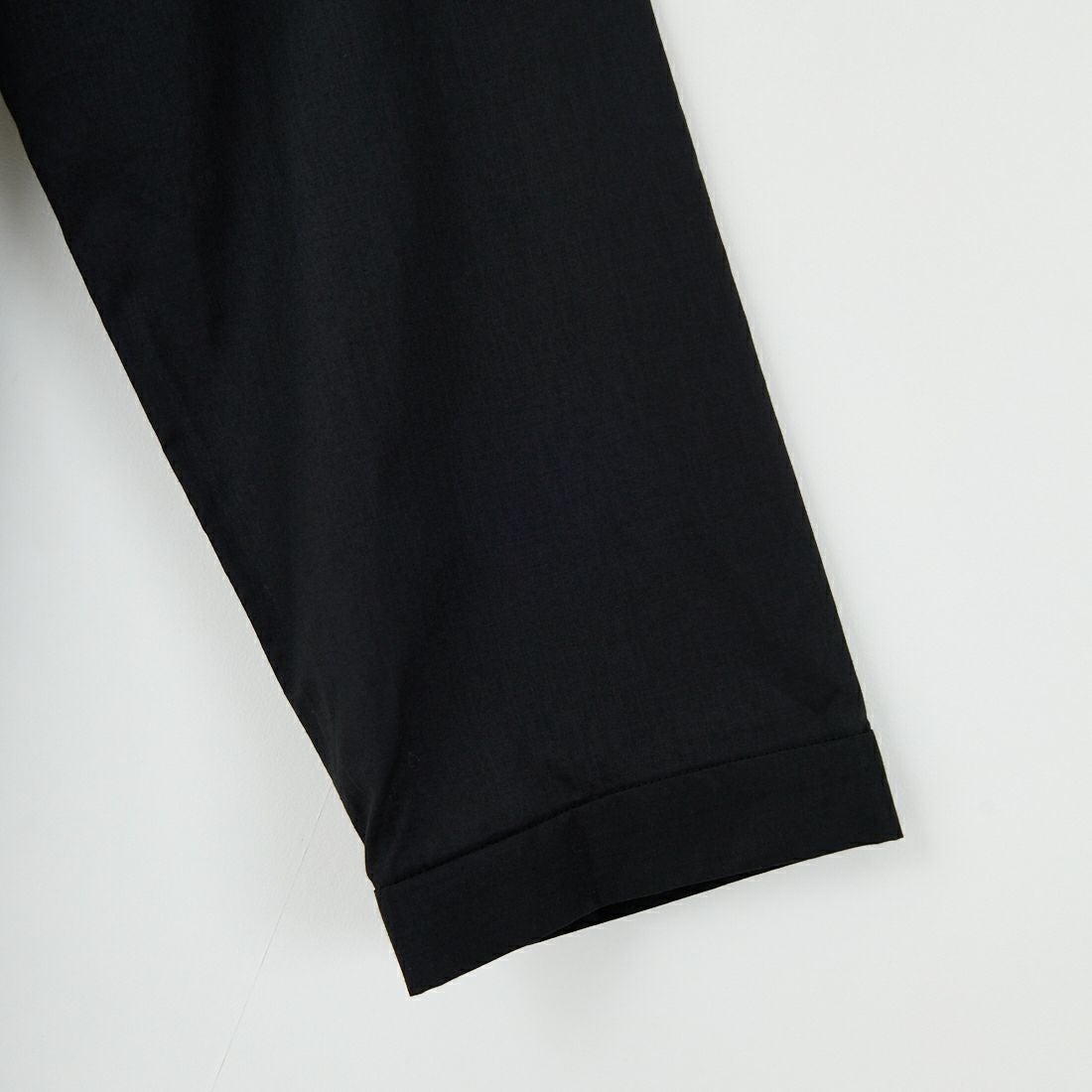 mizuiro ind [ミズイロインド] リブハイネックカラープルオーバー [3-230105] 99 BLACK