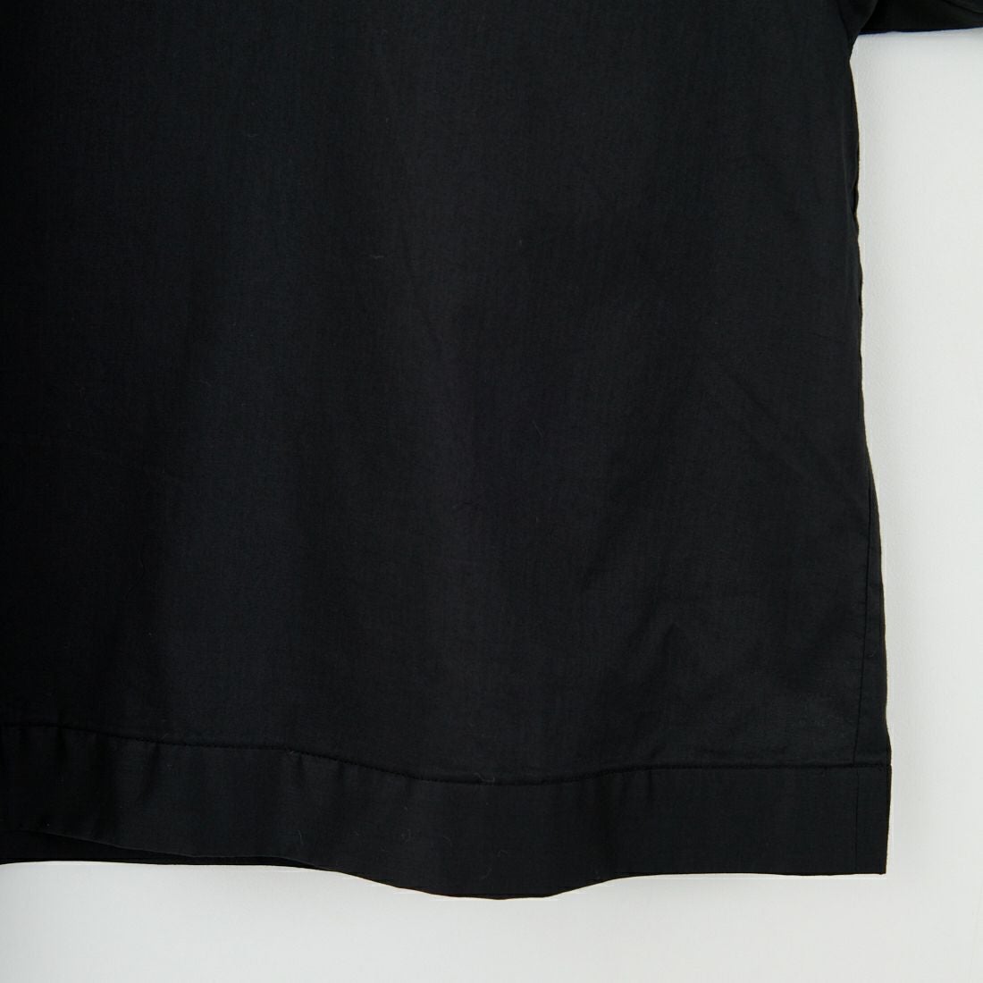 mizuiro ind [ミズイロインド] リブハイネックカラープルオーバー [3-230105] 99 BLACK