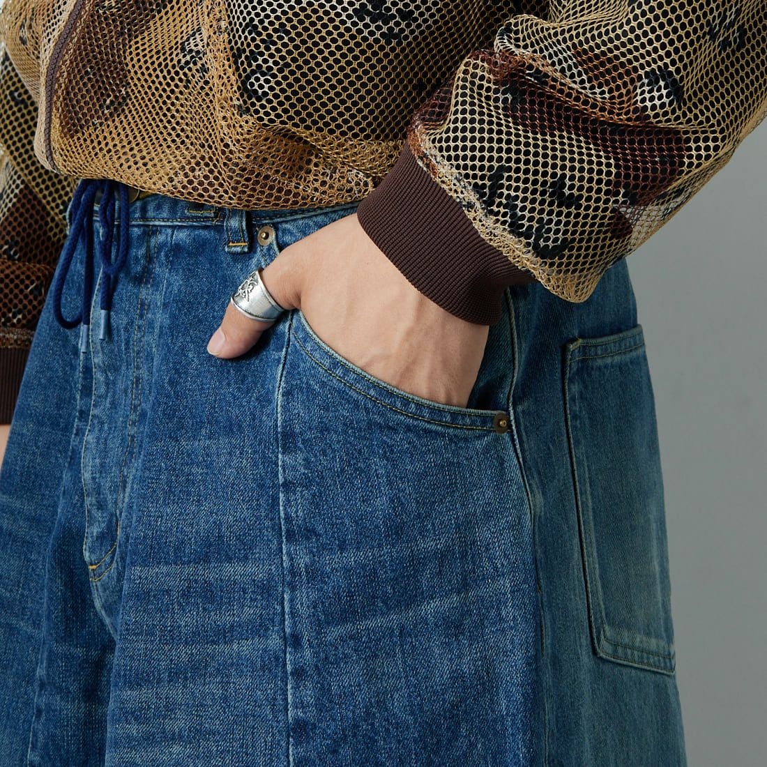 Needles [ニードルズ] ヒザデルバギーデニムパンツ [RW233]｜ジーンズ