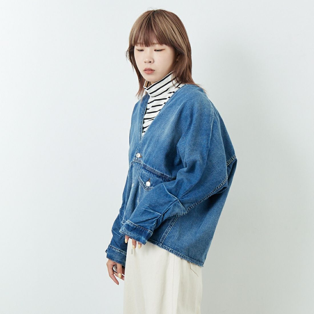 ANTGAUGE [アントゲージ] カーデGジャン [AA717] 36 ﾕｰｽﾞﾄﾞ &&モデル身長：167cm 着用サイズ：F&&