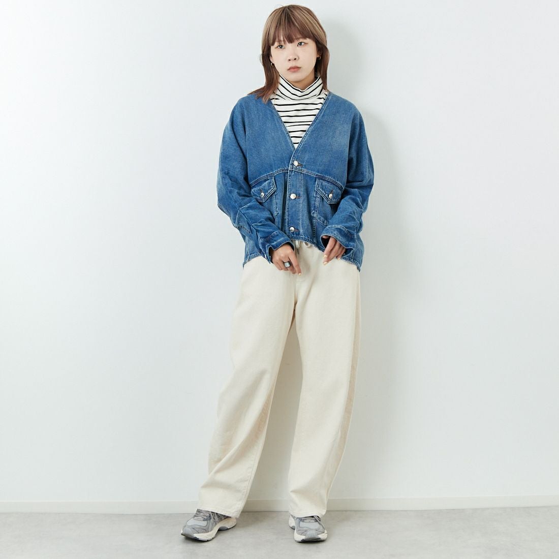 ANTGAUGE [アントゲージ] カーデGジャン [AA717] 36 ﾕｰｽﾞﾄﾞ &&モデル身長：167cm 着用サイズ：F&&