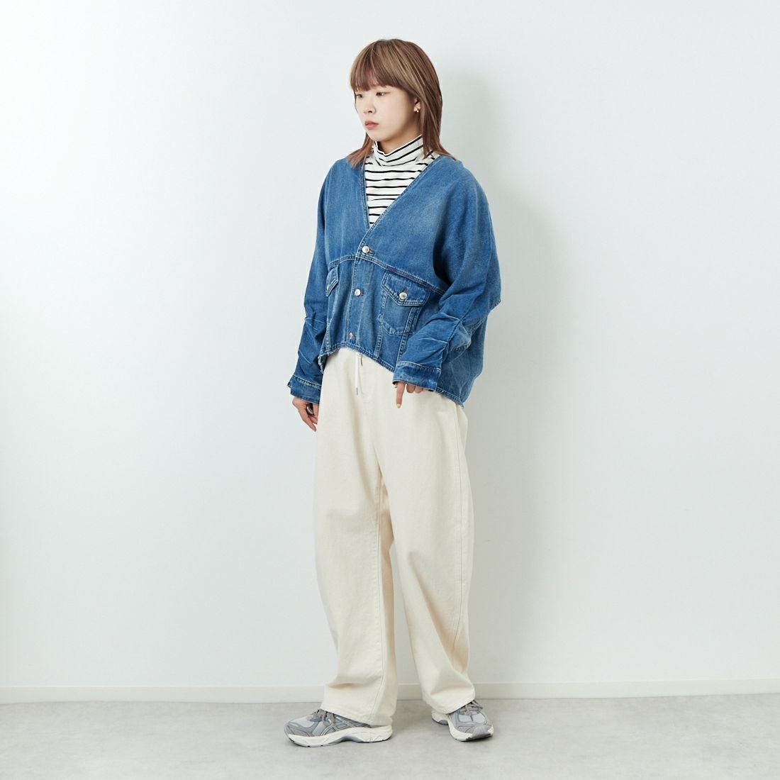 ANTGAUGE [アントゲージ] カーデGジャン [AA717] 36 ﾕｰｽﾞﾄﾞ &&モデル身長：167cm 着用サイズ：F&&