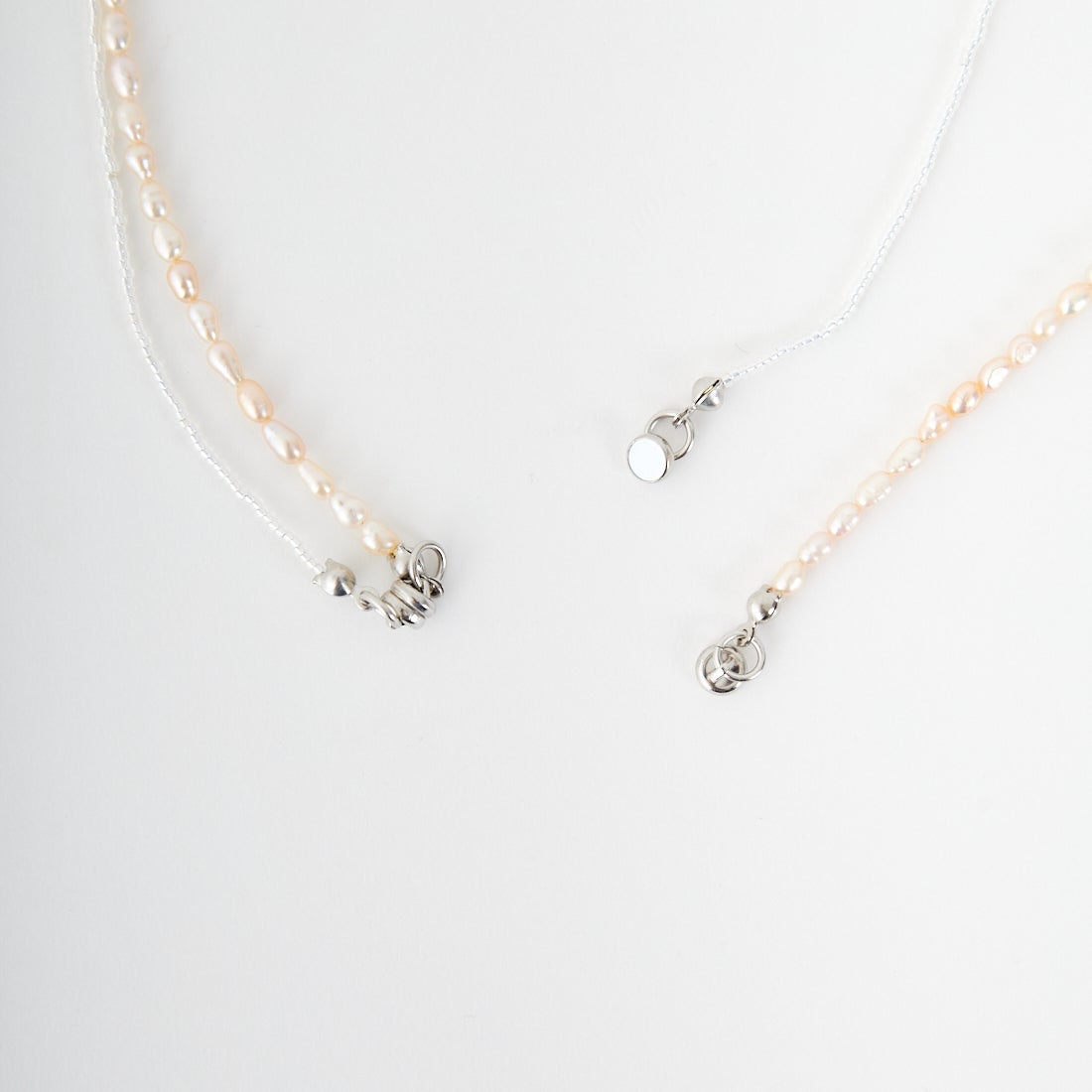STELLA CIFFON [ステラシフォン] 淡水パールコンビネーションネックレス [AST3-26N10] 00 SILVER